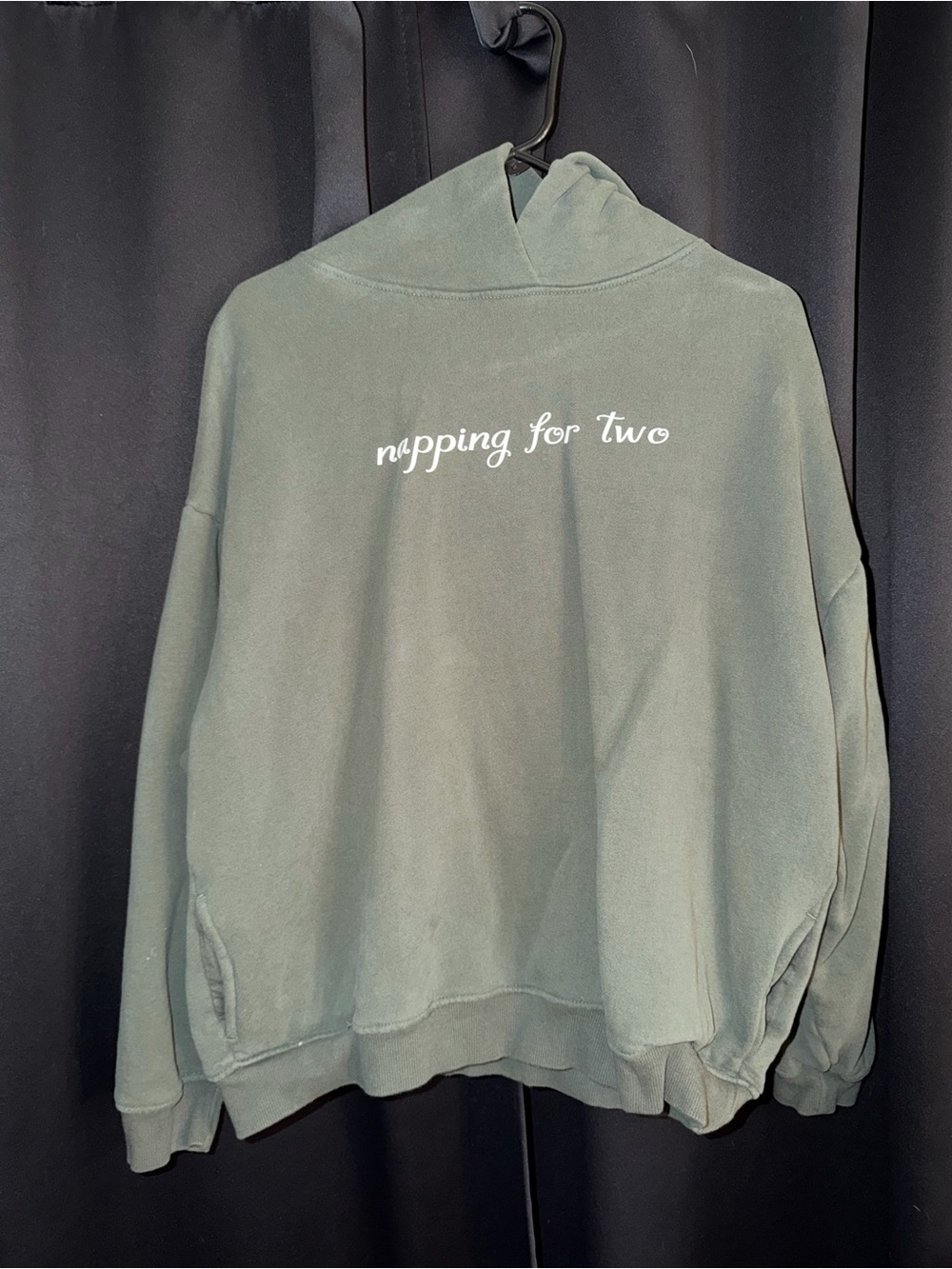 Green 'Napping for Two' Hoodie